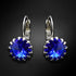 Auskarai "Vintāžš VI (Majestatiška Mėlyna)" su Swarovski™ kristalais